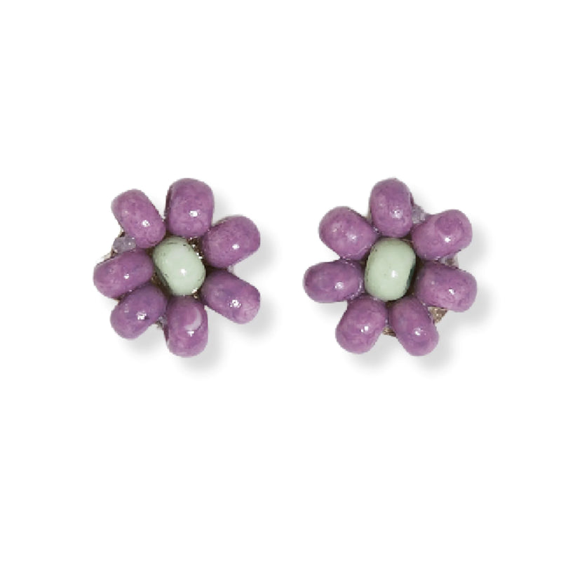 Ink + Alloy Daisy Two Color Beaded Earring - 3 colors