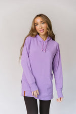 Ampersand Ave Sideslit Hoodie - Bright Lilac