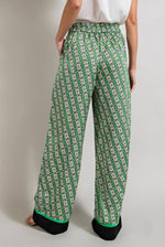 Knot For You Wide Leg Pants - Green